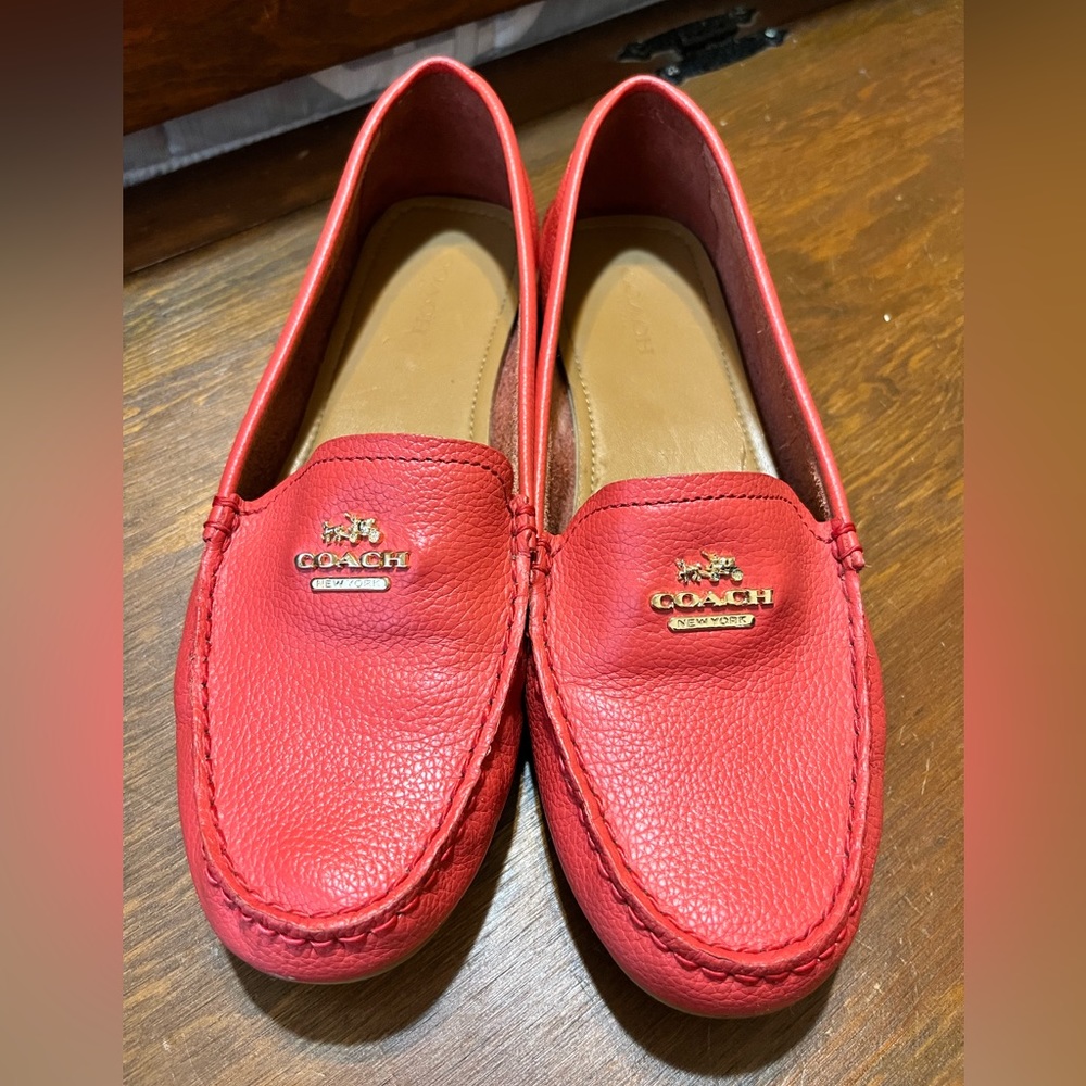 Coach Opal loafers in Coral/Watermelon Size 8